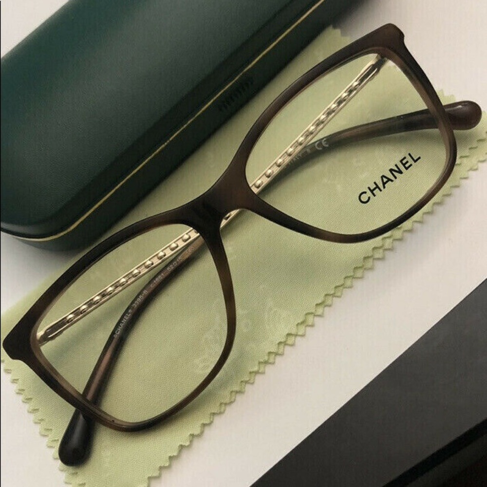 Chanel Women Eyeglasses CH 3395-B C.1661 crystals Authentic Italy sunglasses CC